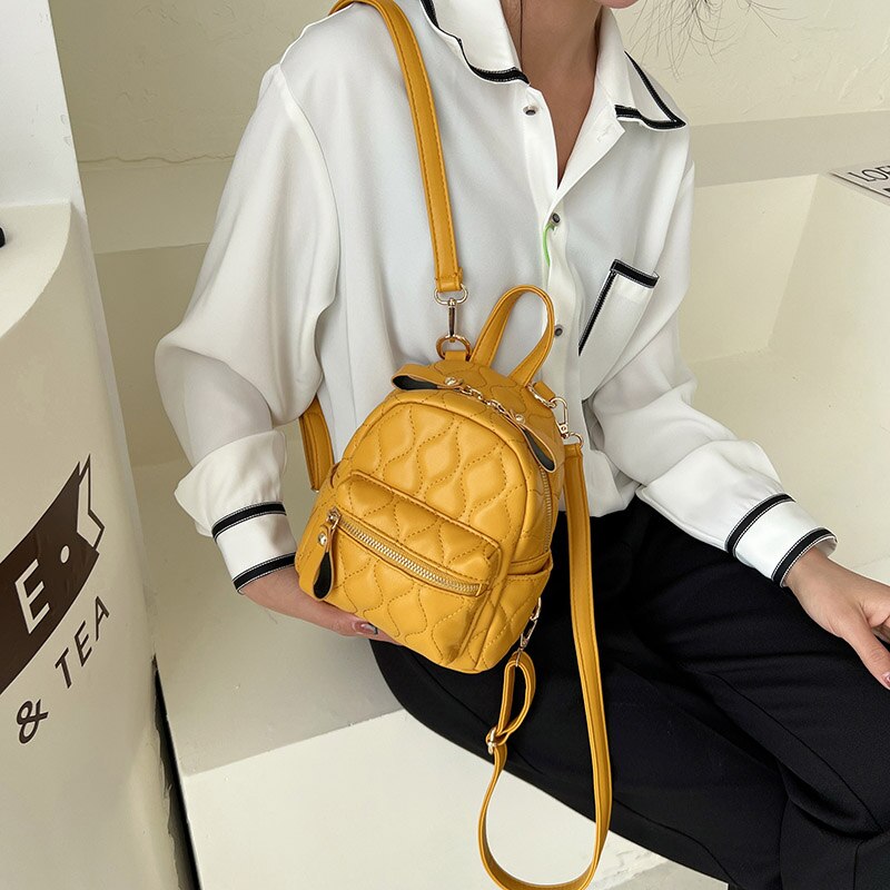 Fashion Mini Backpack Woman Brand Designer Shoulder Crossbody Bag High Quality Soft Leather School Bag Autumn New Lady Backpack