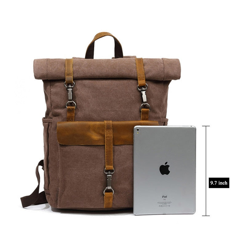 Vintage Travel Bags For Men New Canvas Backpack Luggage Rucksack Casual School Bags Mochila Laptop Backpacks