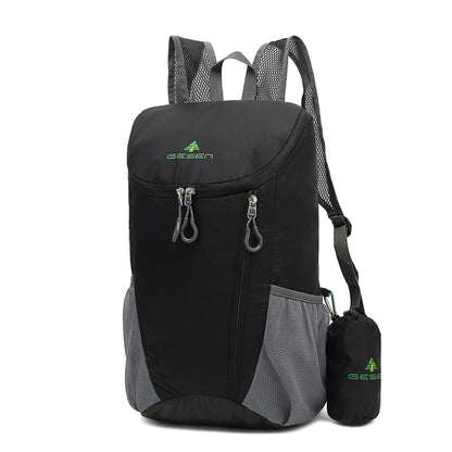 Portable Folding Outdoor Travel Backpack Men&#39;s Hiking Climbing Sports Backpack Women&#39;s Waterproof Luggage Backpack School Bag