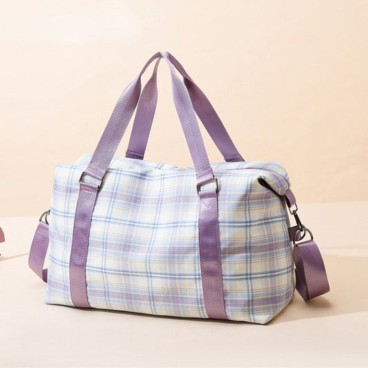 Foldable Travel Bag Short Tour Weekender Sport Gym Duffel Bag Water Proof Luggage Handbag Large Capacity Women Yoga Shoulder Bag