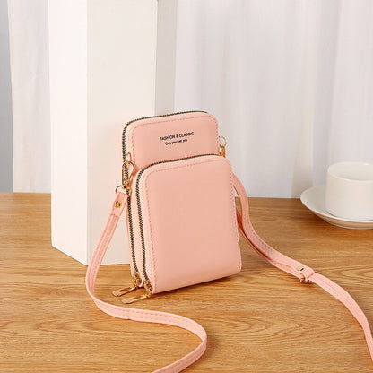 Women Wallet Brand Mobile Phone Bags Small Card Holders Handbag Purse Clutch Wallets Messenger Shoulder Bag Female Ladies Purse