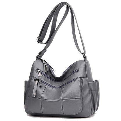 2 Layers Genuine Brand Leather Shoulder Messenger Luxury Handbags Women Bags Designer High Quality Crossbody Bags for Women Sac