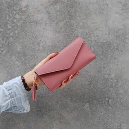 Fashion Women Wallets Simple Zipper Purses Black White Gray Red Long Section Clutch Wallet Soft PU Leather Money Bag