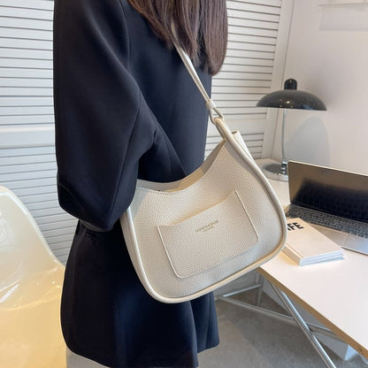 Stylish Women&#39;s Lady Messenger Bag Solid Color Shopping Bags PU Leather Bag Satchel Woman Female Cross Body Single Shoulder Bag