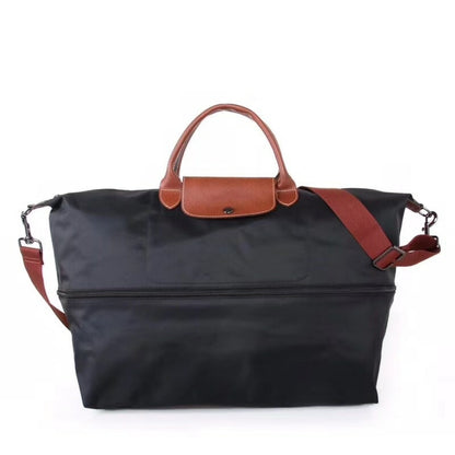 Lightweight Travel Bag Dumpling  Bag Large Unisex  Nylon Cloth with Leather Handbag Travel Bag Women&#39;s Tote Bag
