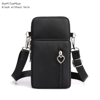 Women Fashion Summer Shoulder Bag Oxford Waterproof Handbag Wrist Pouch Wallet Girl&#39;s Sports Mobile Phone Bag Crossbody Bags