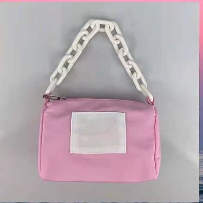 YICIYA Underarm Bag Transformation Nylon Portable Ins Acrylic Chain Bag Women
