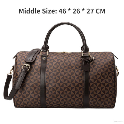 Fashion Waterproof Travel Bags Men/Women Fitness Handbag Leather Shoulder Bag Business Large Travel Tote Luggage Bag Male/Female