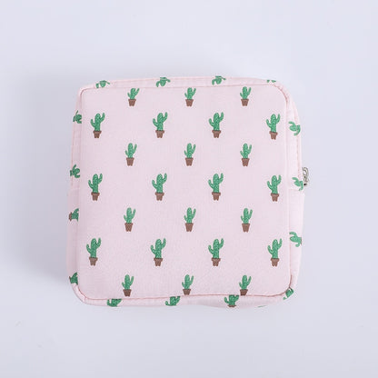 1PCS Women Cosmetic Bag Case Necessary Cute Travel Organizer Fashion Girl  Lipstick Sanitary Pads Toiletry Bags Makeup Pouch