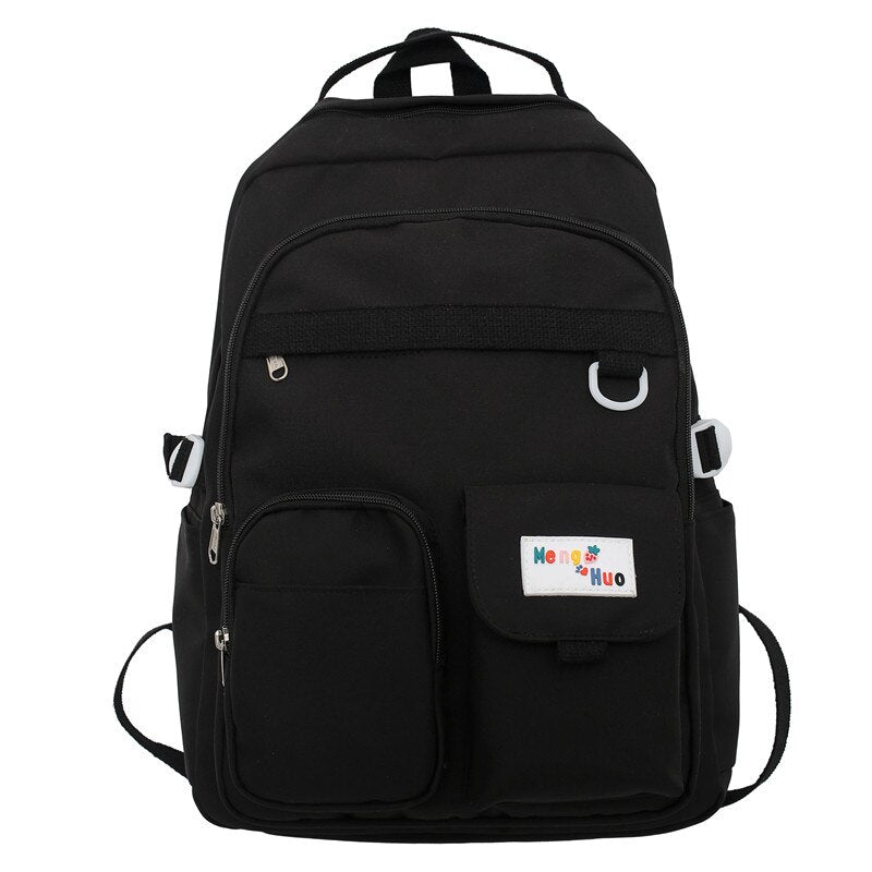 Trendy Nylon Red Cute Fashion Book Backpack Girl Travel School Bag Female College Backpack Lady Kawaii Student Women Laptop Bags