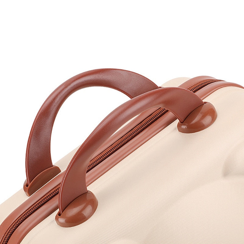 14-inch Rilakkuma Storage Box Makeup Box Suitcase Portable Small with Lock Password Mini Luggage Make Up Storage Case