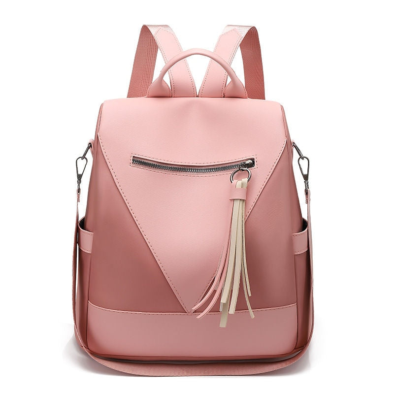 New High Quality Women Business Backpacks PU Ladies Leather School Bags Large Capacity Travel Bags for Female Fashion Book Bags
