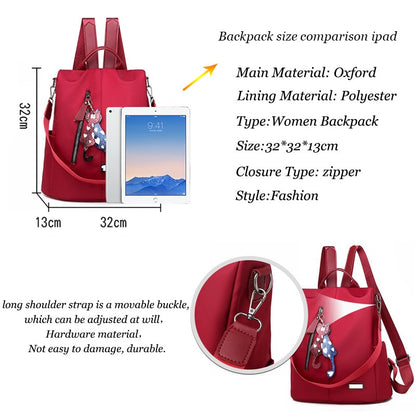 Oxford Ladies Backpacks Waterproof Women Bags Fashion Female Laptop Shoulder Backpack Retro Teenage Girls School Bags Lady Bags