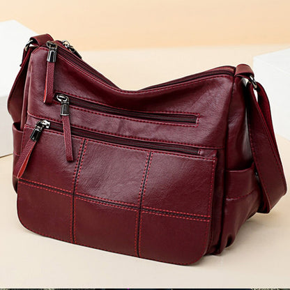 2 Layers Genuine Brand Leather Shoulder Messenger Luxury Handbags Women Bags Designer High Quality Crossbody Bags for Women Sac