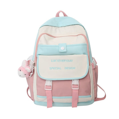 Lady Waterproof Purple Backpack Trendy Cute Girl Travel Kawaii School Bag Women College Backpack Fashion Female Laptop Book Bags