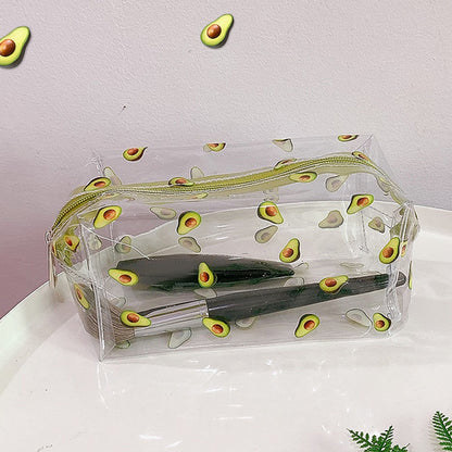 Women Waterproof Clear Cosmetic Bags Case PVC Fashion Girl Travel Zipper Make Up Bag Pouch Toiletry Brush Wash Organizer