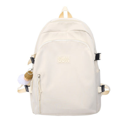 Waterproof Nylon School Backpack Women&#39;s Backpacks for Teenagers Girls Large Capacity Women Bag Solid Color Schoolbag Mochila