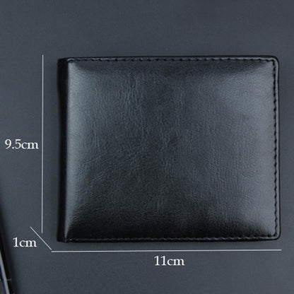 PU Leather Men Wallets Soft Wallet Card Holder With ID Window Wallets for Man Short Black Walet Black Purse Card Case Coin Pouch