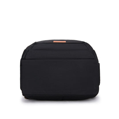 Men&#39;s Backpack Black Leisure Sports Men&#39;s Bag Large Capacity School backpack for Boys Solid Color Business Computer Bag