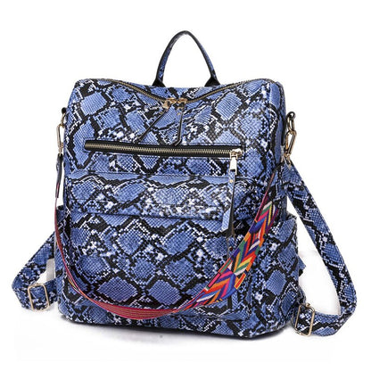 Multifunction Soft Leather Women Waterproof Backpack Capacity Travel Backpack High Quality Retro School Bags for Teenage Girls