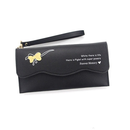 Bow Ladies Wallet Multifunctional Ladies Clutch Bag Coin Purse Zipper Bag Casual Ladies Long Wallet Wallet 1Pc wallets for women
