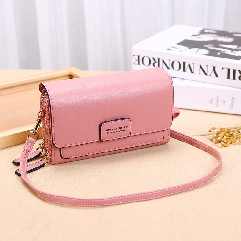 New Women Pu Leather Handbags Female Multifunctional Large Capacity Shoulder bags Fashion Crossbody Bags For Ladies Phone Purse