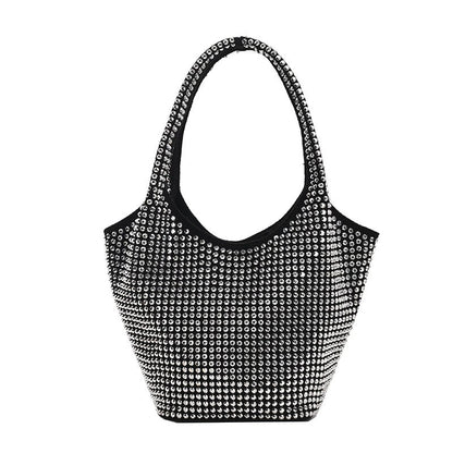 Women&#39;s Bags Rivet Underarm Shoulder Bags Fashion Designer Handbags Large Capacity Casual Totes Ladies Soft Trendy Shopping Bags
