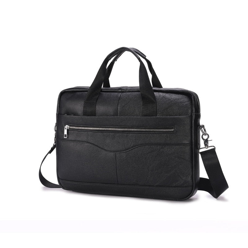 High Quality Business Men Briefcase Bag Designer Luxury Leather Mens Messenger Handbags Laptop Bag for 14 Inch Men Bags