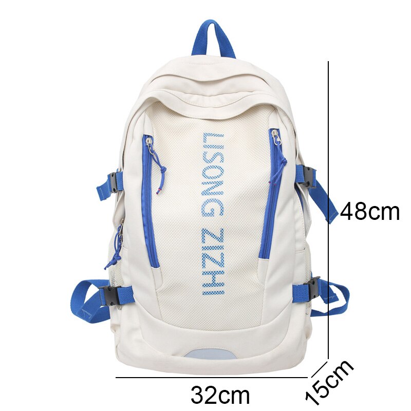 Men Women Waterproof Travel Mesh Backpack Ladies Male High Capacity Book Bag Laptop College Backpack Fashion Boy Girl School Bag