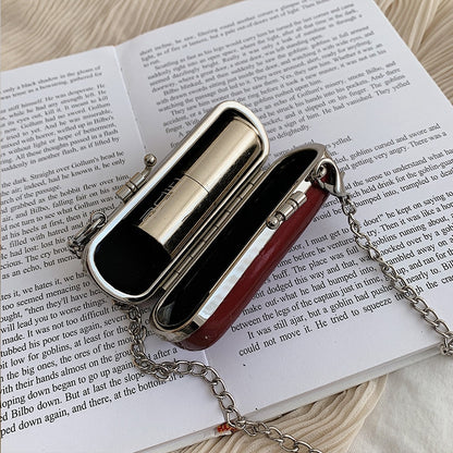 New Korean Style Popular Personalized Lipstick Bag Mini Chain Messenger Bag Portable Shoulder Bags Crossbody Handbags
