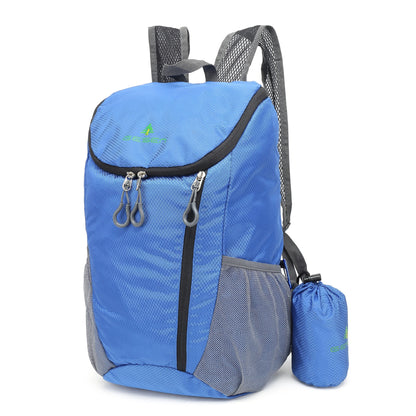 Portable Folding Outdoor Travel Backpack Men&#39;s Hiking Climbing Sports Backpack Women&#39;s Waterproof Luggage Backpack School Bag