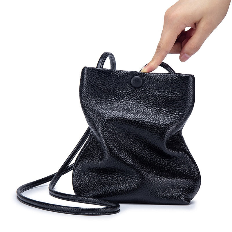 New Women Genuine Leather Handbags Female Large Capacity Shoulder Bags Phone Pocket Card Holders Fashion Crossbody Bags for Girl
