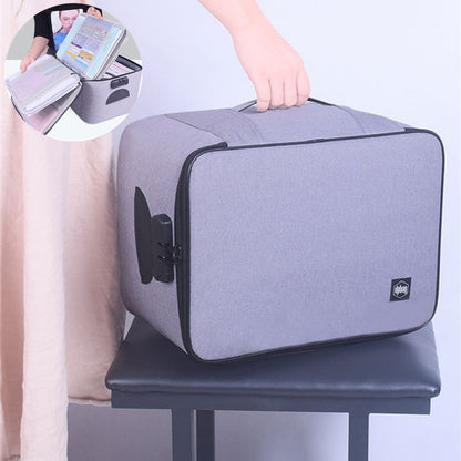 Travel Business Briefcase A4 Document Bag Waterproof Oxford Tote Men Women&#39;s Electronic Product Storage Pouch Office Organizer