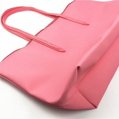 Designer Brand Women&#39;s Bags PVC Waterproof Coated Tote Bag Shopping School Casual Travel Laptop Zipper Commuter Handbag