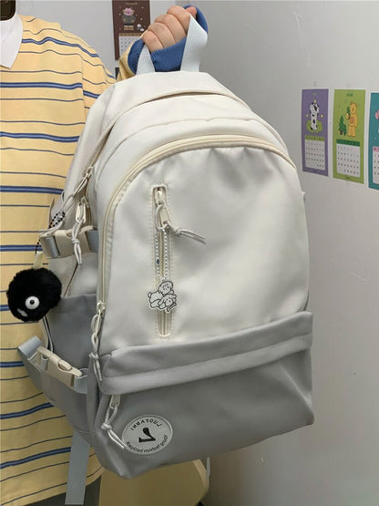 Women Backpack Korean Fashion Travel Bag Zipper High Capacity Notebook Harajuku Laptop Kawaii Teenagers Aesthetic School Bags