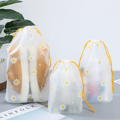 1Pcs Girl Clear Drawstring Cosmetic Bag PVC Transparent Makeup Bag for Women Waterproof String Beauty Case Travel Toiletry Bags