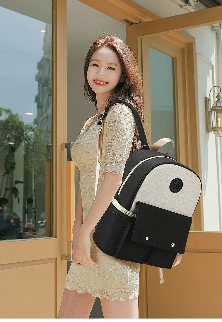 Oxford Women Waterproof School Bags Female Backpacks Mommy Outdoor Travel Backpack Picnic Women Bag Baby Bottle Storage Backpack
