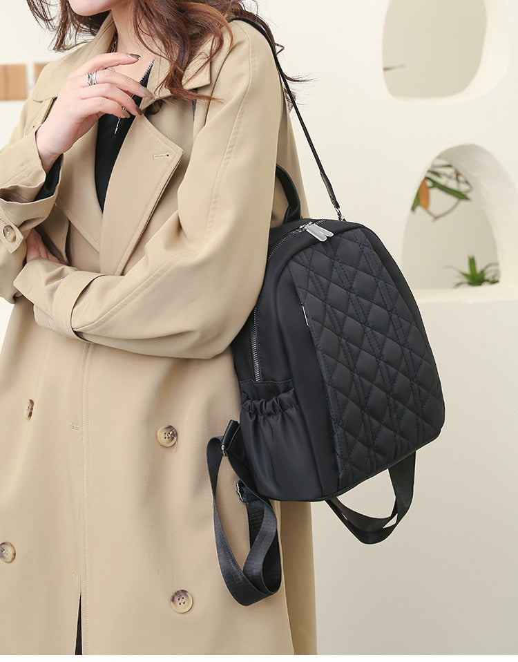 Nylon School Bags for Teenagers Women Backpacks Fashion Design Female Travel Bag Large Capacity Female Laptop Backpack Women Bag