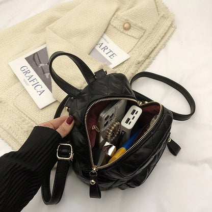 Fashion Mini Backpack Woman Brand Designer Shoulder Crossbody Bag High Quality Soft Leather School Bag Autumn New Lady Backpack