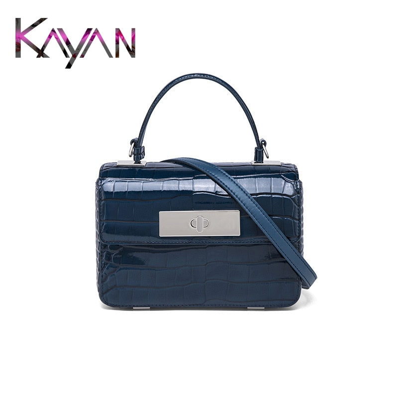 Newest Genuine Leather Messenger Three Layers Zipper Flap Cow Leather Women Bag Organ Shoulder Bag Crossbody Bag