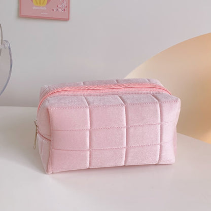Zipper Lipsticks  Toilet Make Up Brush Bag Makeup Pouch 3D Flower Print Cosmetic Bag Vintage Style Women Pencil Case Makeup Bags