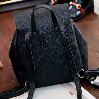 Fashion Lady Pu Leather Bag Women Backpack Hight Quality Vintage Backpacks Female Large Capacity Women&#39;s Shoulder Bags For Girls