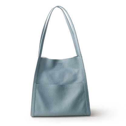 Women Bag Female Luxury Shoulder Bags Lady Soft 100% Cowhide Genuine Leather Niche Design Tote Bucket Handbag