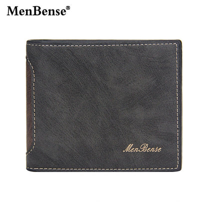 Men's Wallet Made of Leather Wax Oil Skin Purse for Men Coin Purse Short Male Card Holder Wallets Zipper Around Money Coin Purse