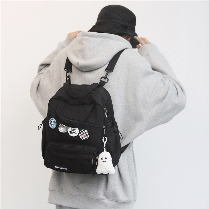 Women Portable Checkered School Backpack for Teenager Medium Daypack Casual Plaid Backpacks Fashion Girls Small Shoulder Bags