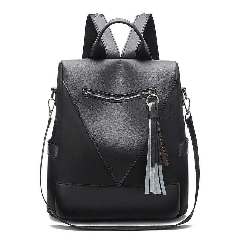 New High Quality Women Business Backpacks PU Ladies Leather School Bags Large Capacity Travel Bags for Female Fashion Book Bags