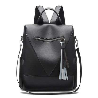 New High Quality Women Business Backpacks PU Ladies Leather School Bags Large Capacity Travel Bags for Female Fashion Book Bags