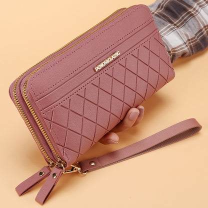 Long Women&#39;s Wallet Female Purses Tassel Coin Purse Card Holder Wallets Female Pu Leather Clutch Money Bag Pu Leather Wallet