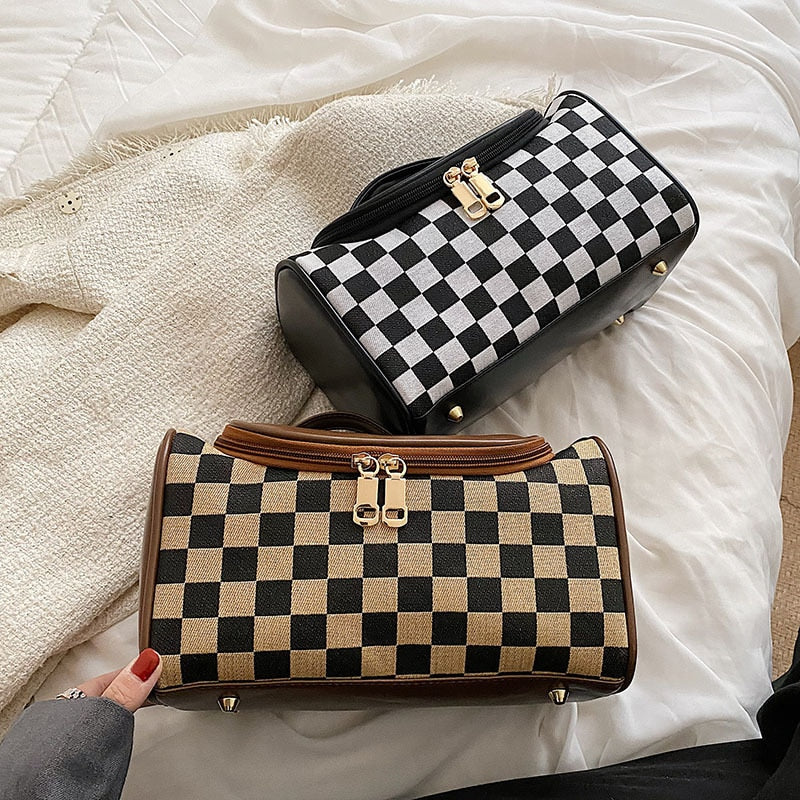 Makeup bag High quality Women Bags Large Waterproof PU Travel Cosmetic Bag Organizer Case Necessaries Make Up Wash Toiletry Bag