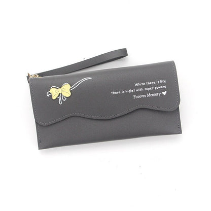 Bow Ladies Wallet Multifunctional Ladies Clutch Bag Coin Purse Zipper Bag Casual Ladies Long Wallet Wallet 1Pc wallets for women